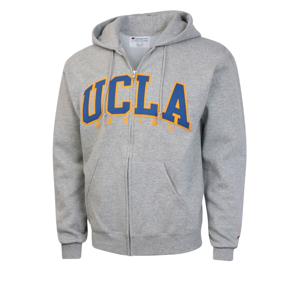 UCLA Bruins Embroidered Zip Hoodie Sweater